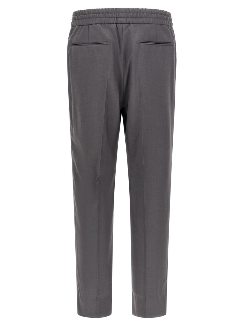 Brioni Asolo Gray Wool Casual Pants for Men