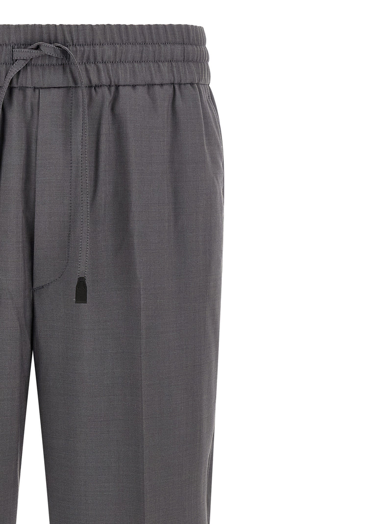 Brioni Asolo Gray Wool Casual Pants for Men