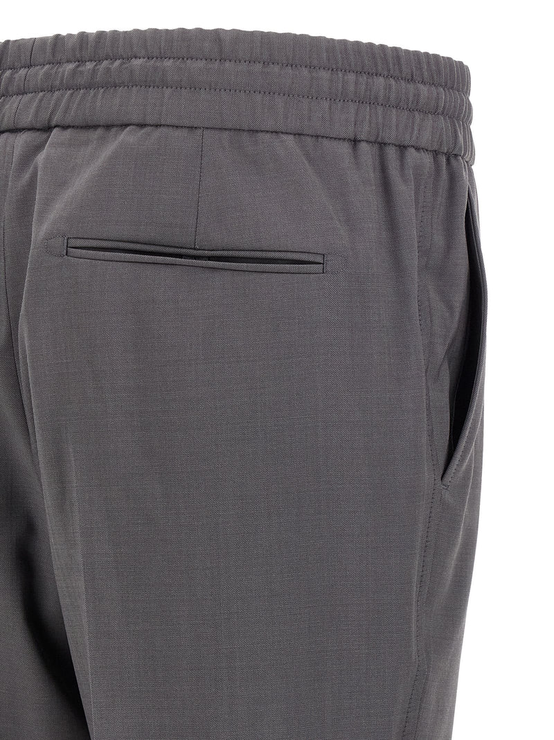 Brioni Asolo Gray Wool Casual Pants for Men