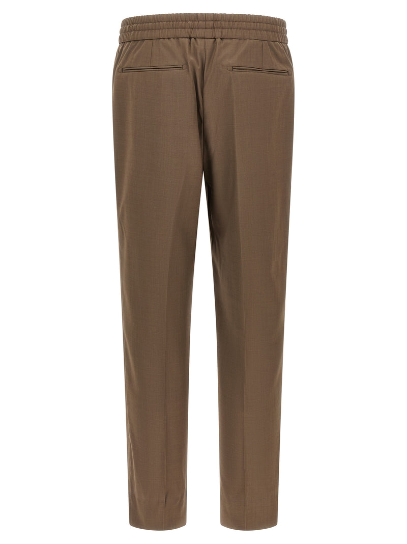 Brioni Asolo Brown Wool Casual Pants for Men