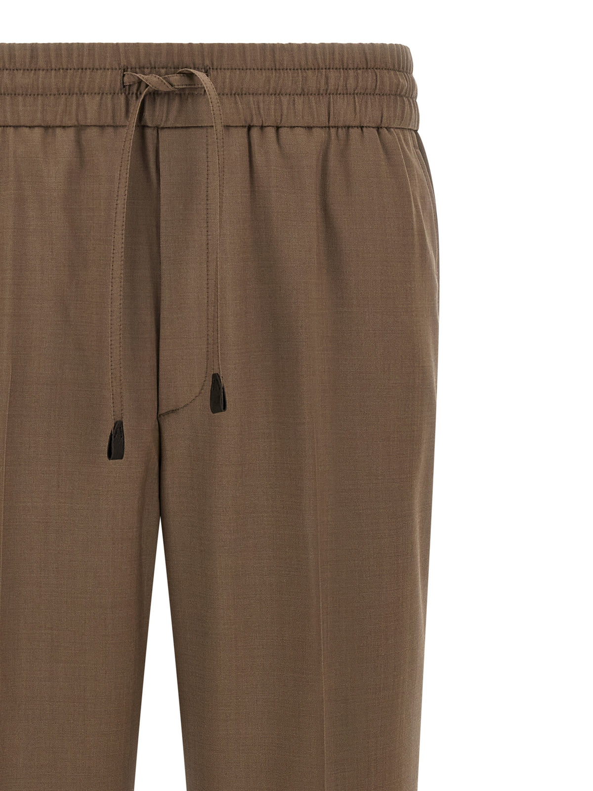 Brioni Brown Wool Casual Pants