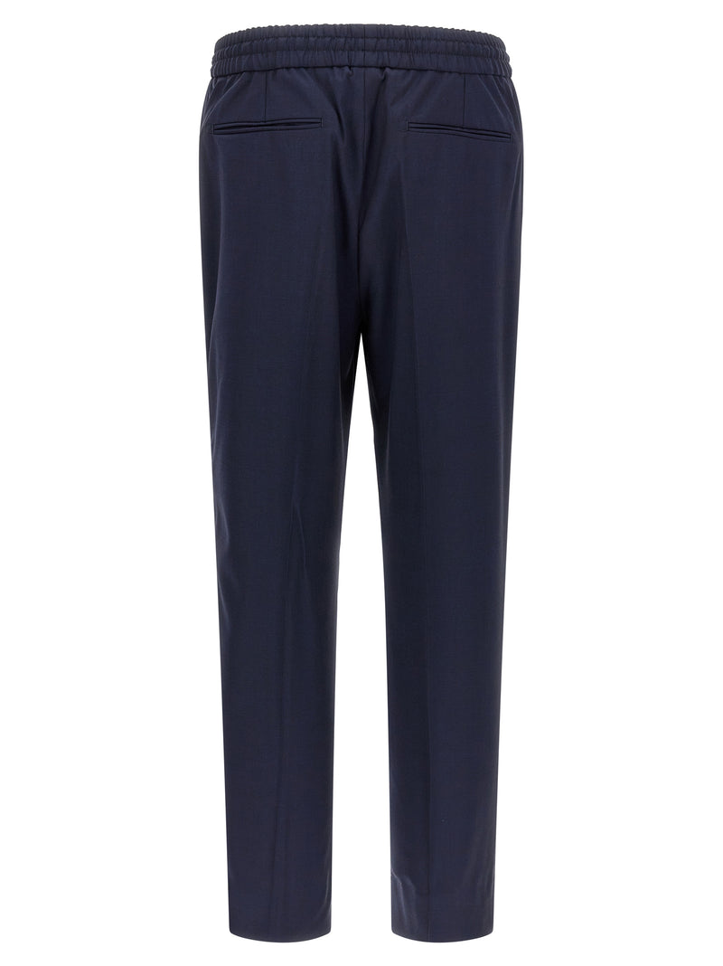 Brioni Asolo Blue Wool Casual Pants for Men