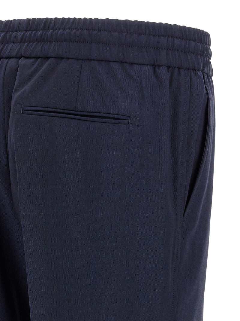 Brioni Asolo Blue Wool Casual Pants for Men