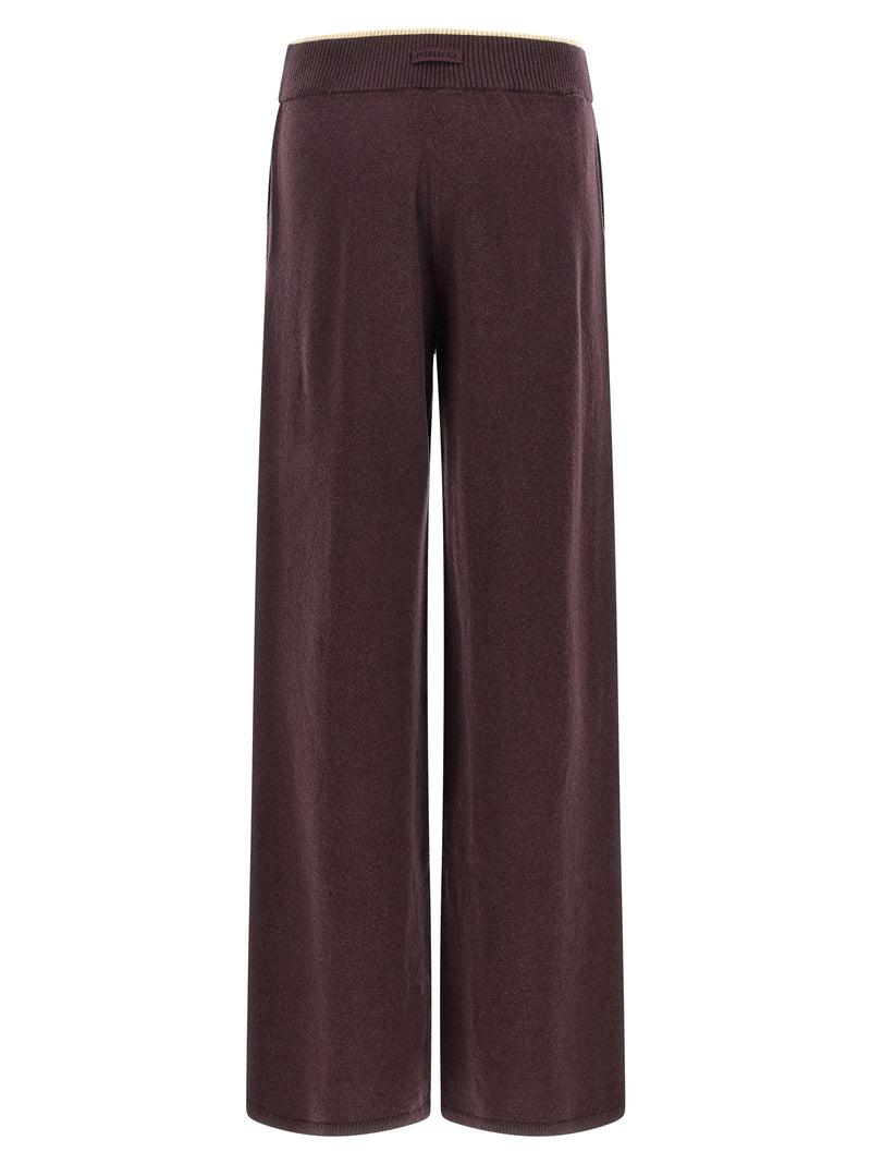 PINKO Purple Wool Casual Pants - Stylish Comfort for Every Occasion