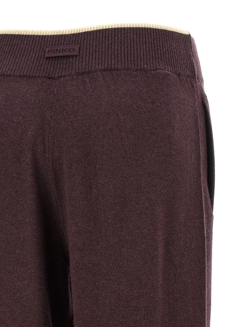 PINKO Purple Wool Casual Pants - Stylish Comfort for Every Occasion