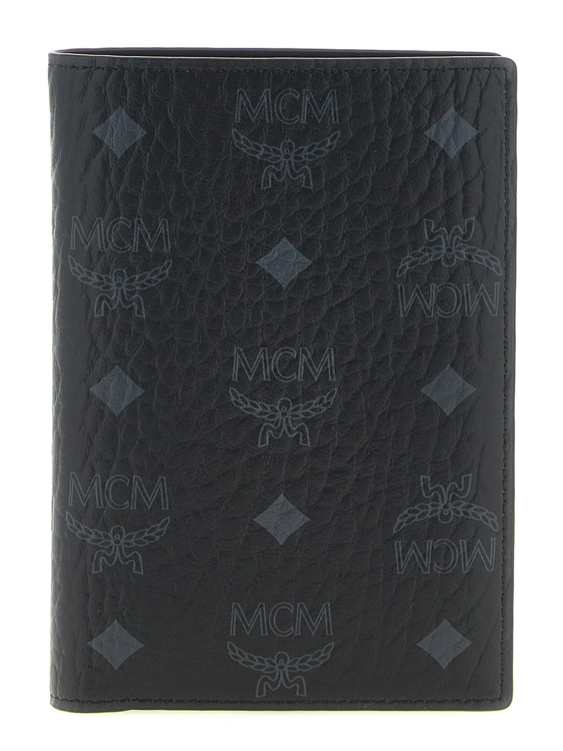 MCM Black Polyethylene Wallet - Ottomar Passport Holder