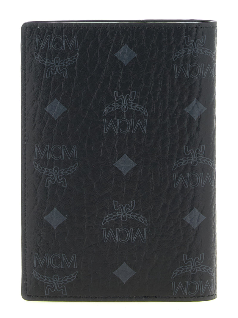 MCM Black Polyethylene Wallet - Ottomar Passport Holder