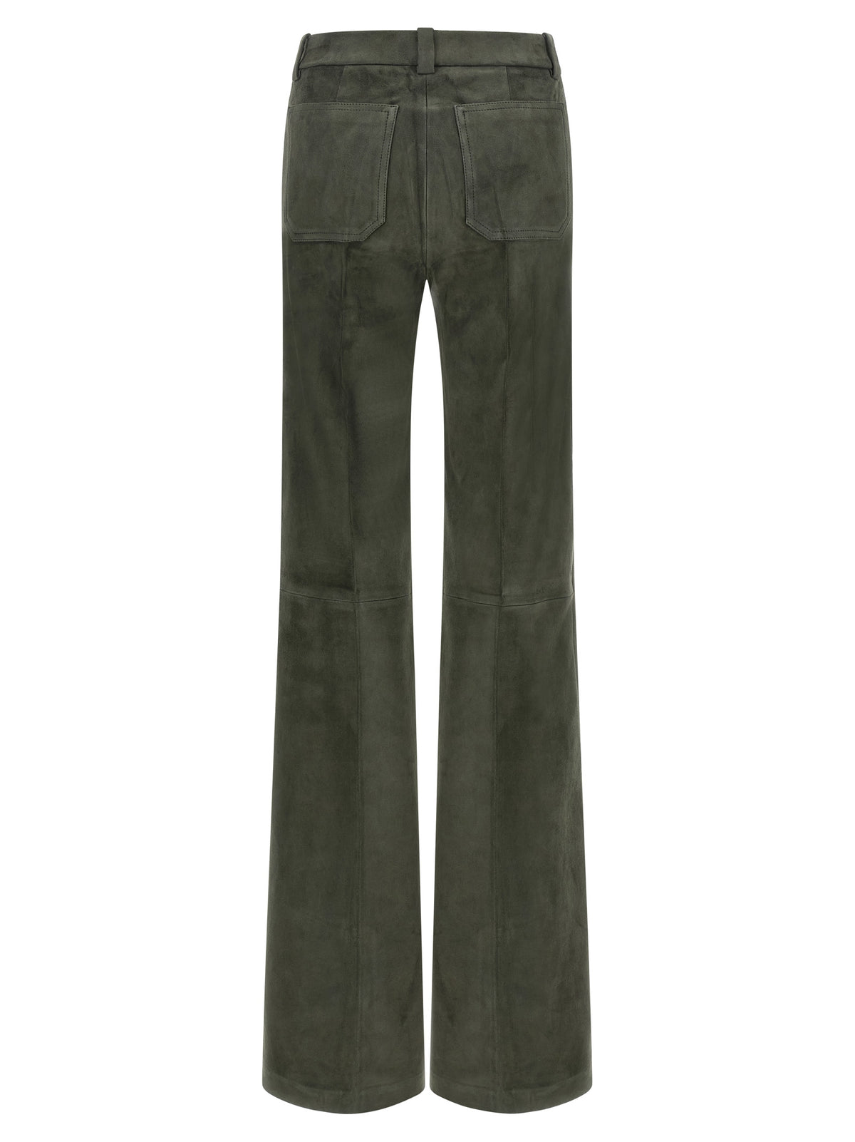 STOULS Gray Lamb Leather Pants