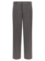 CELLAR DOOR Brown Polyester Casual Pants