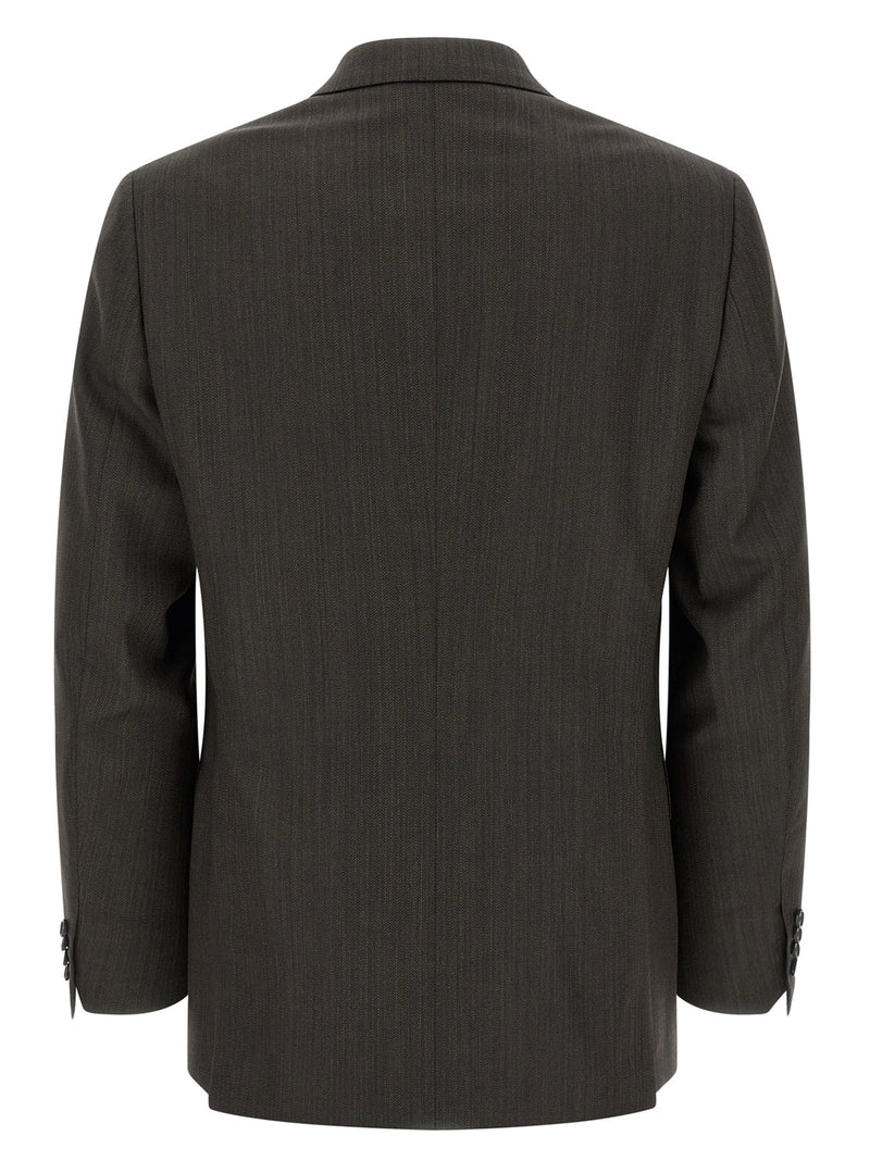 Brioni Lipari Brown Wool Two-Piece Suit