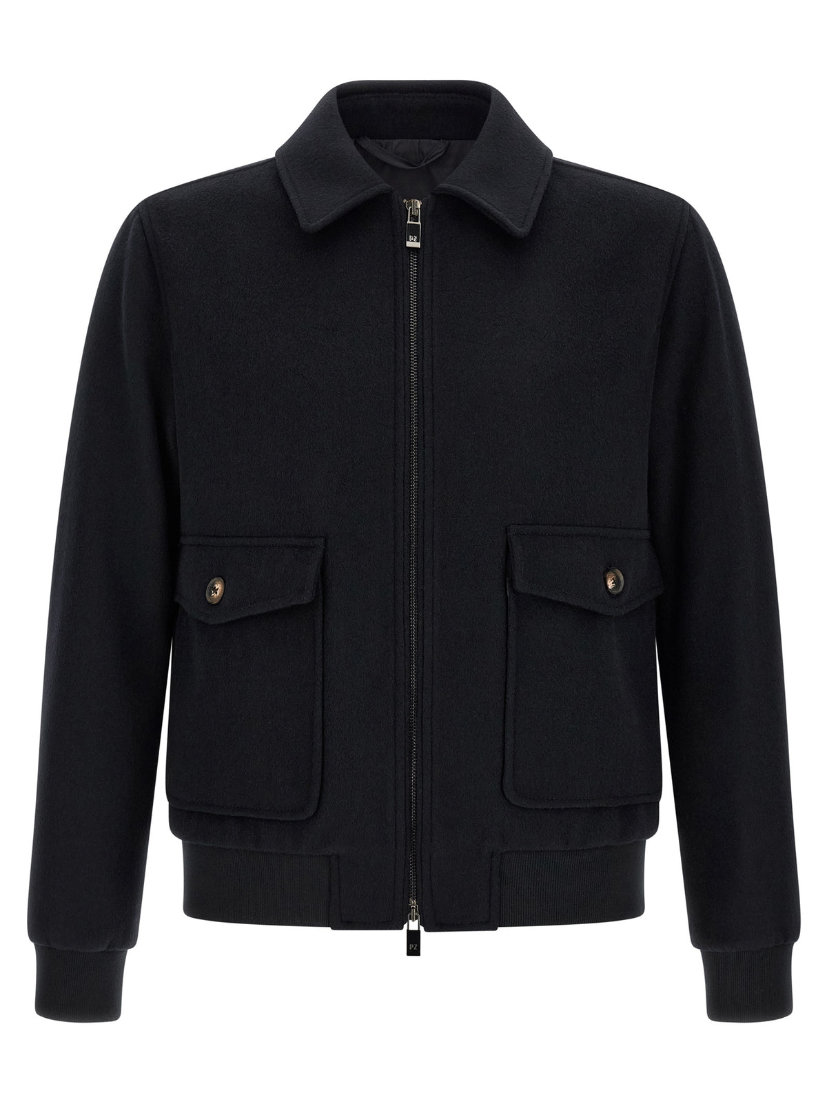 Pal Zileri Black Wool Bomber