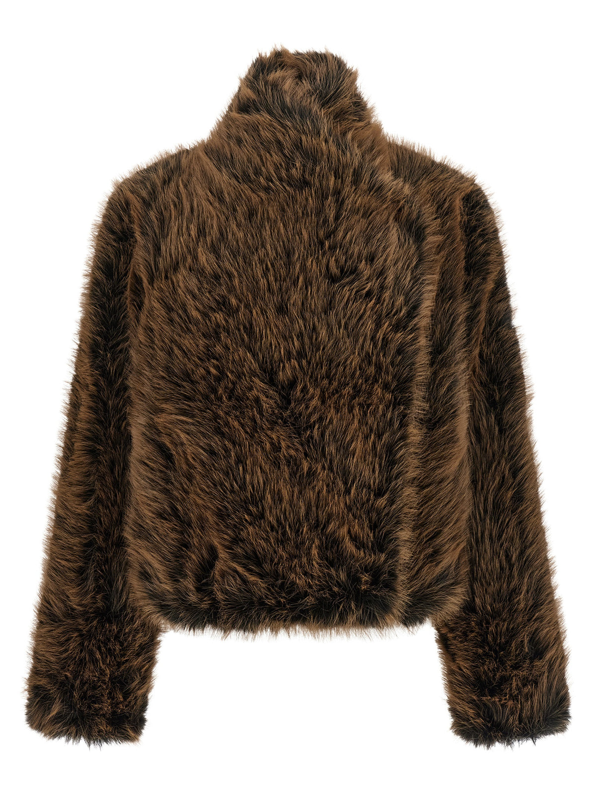 B&B COUTURE Brown Polyester Coat