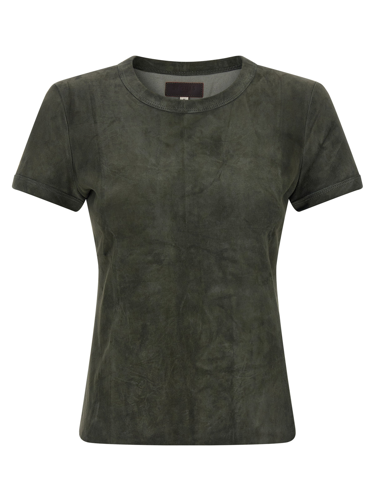 STOULS Gray Lamb Leather T-Shirt