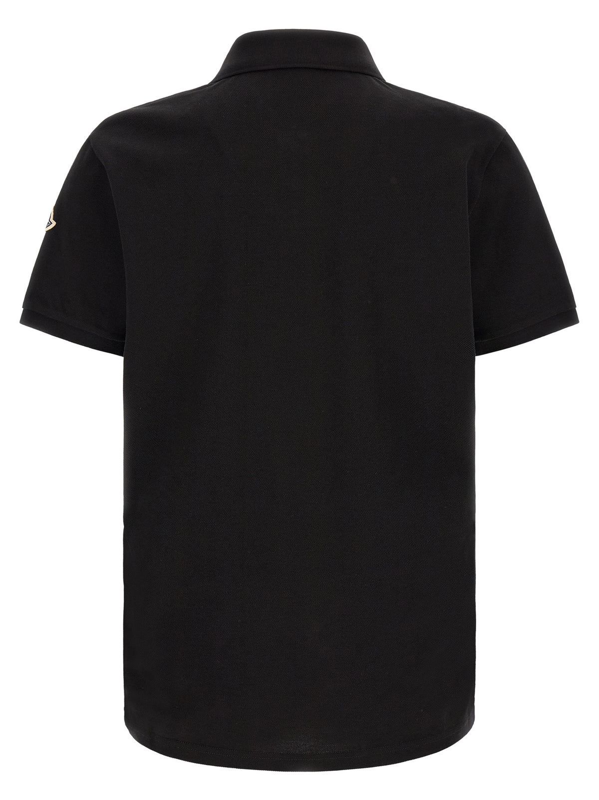 Moncler Black Cotton Polo Shirt