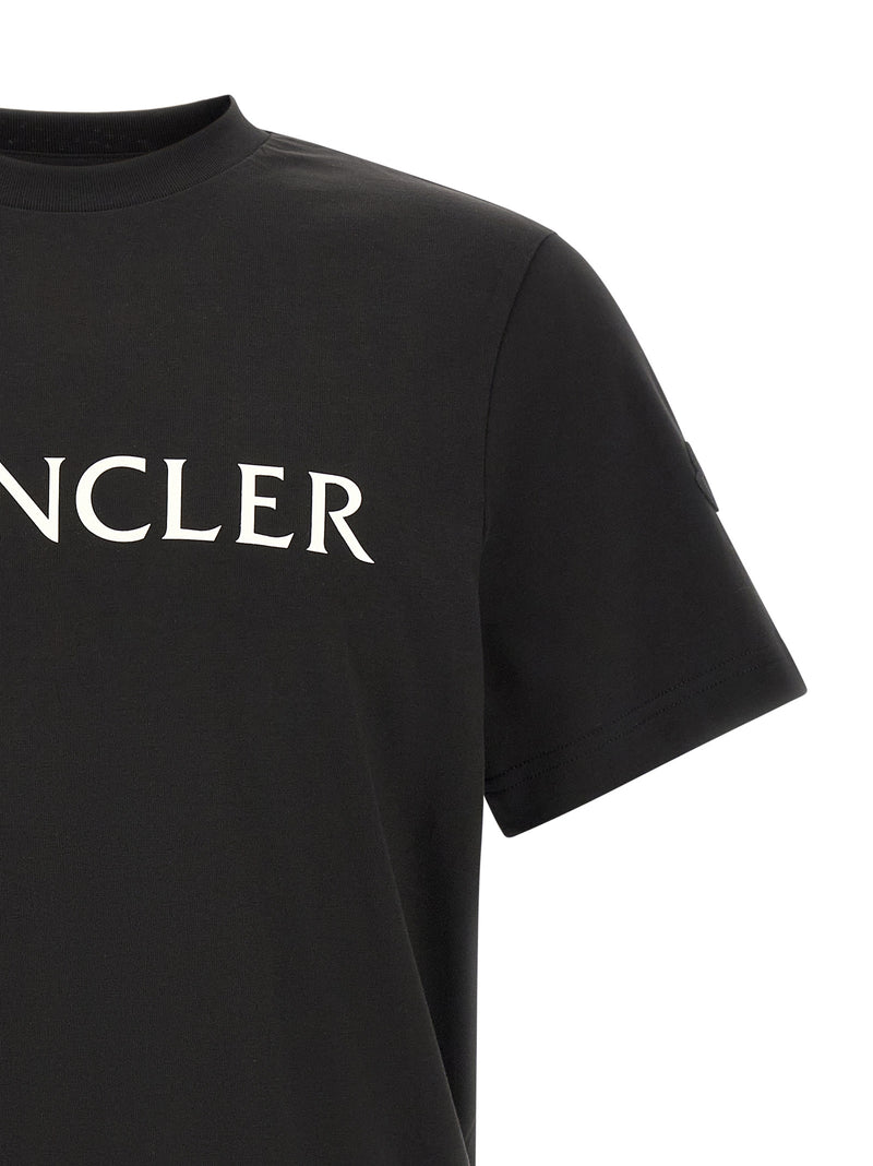 Moncler Black Cotton T-Shirt - Casual Luxury for Men