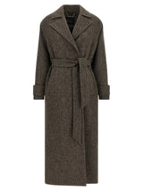 Kiton Brown Virgin Wool Coat