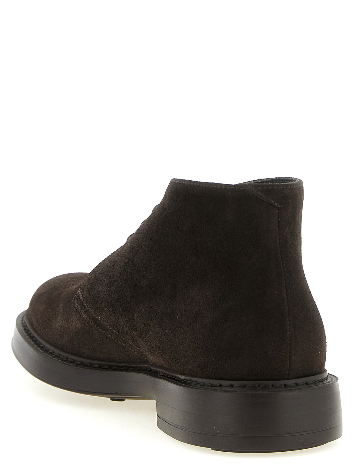 Doucal's Brown Lamb Leather Ankle Boots