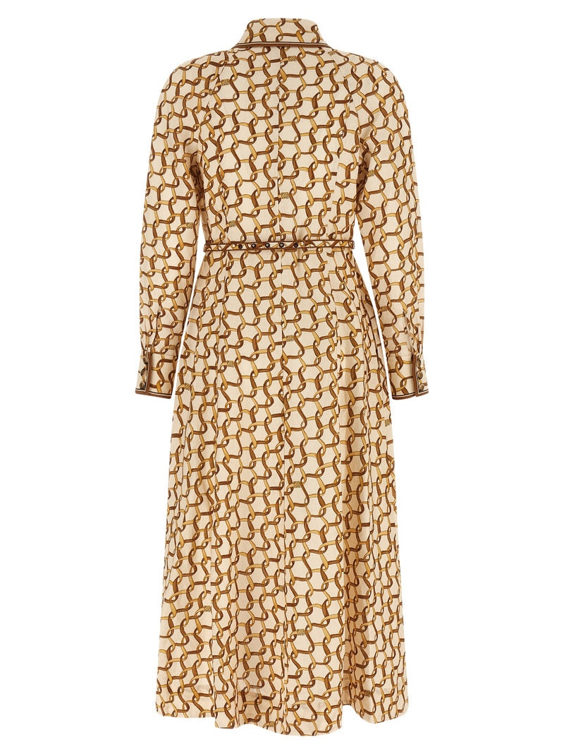 Zimmermann Beige Linen Midi Dress - Elegant Chemisier Style
