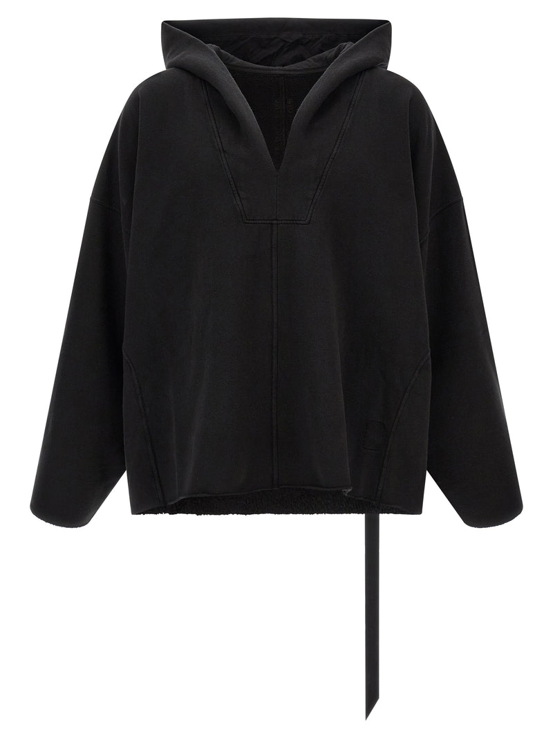 DRKSHDW LS Kaftan Hip Black Cotton Sweatshirt