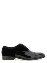 Doucal's Black Lamb Leather Oxfords And Derbies