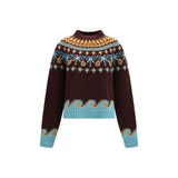 Alanui Bordeaux Wool Oves Aries Sweatshirt