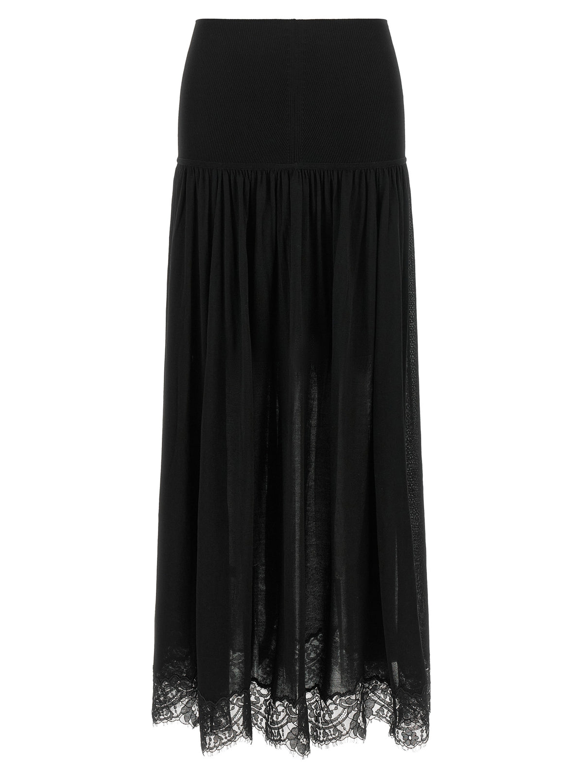 Zimmermann Black Lyocell Mini Skirt