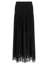 Zimmermann Black Lyocell Mini Skirt