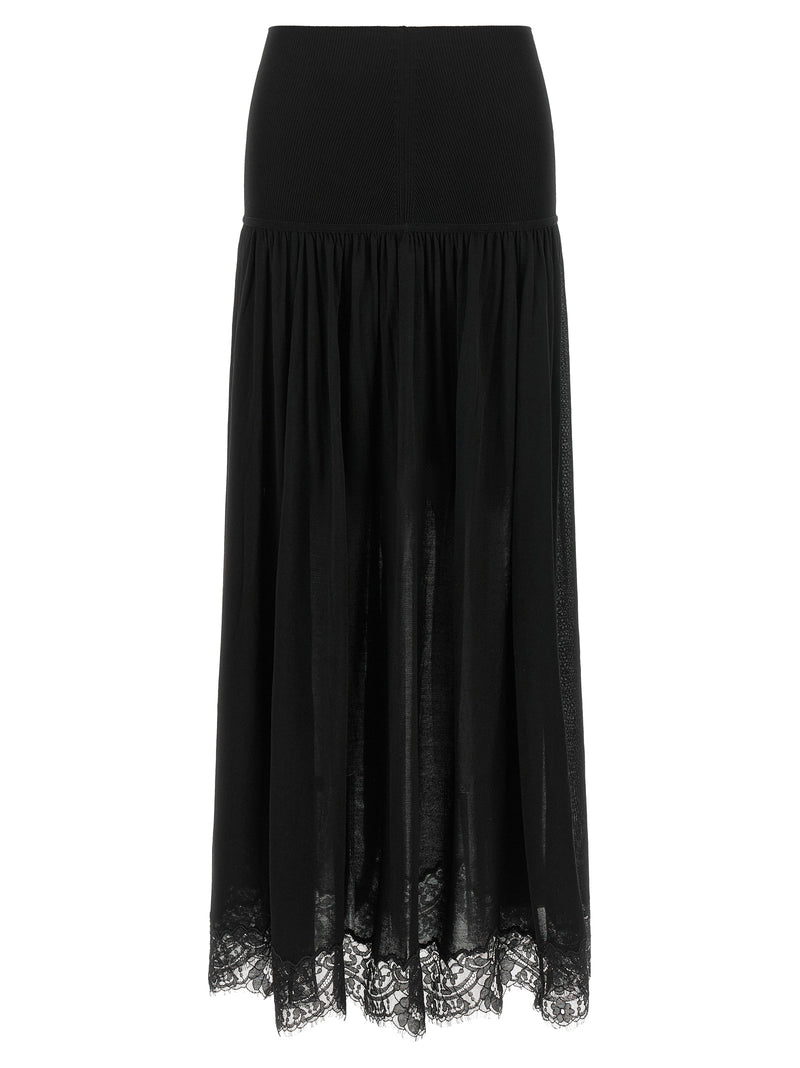 Zimmermann Black Lyocell Mini Skirt - Valiant Collection
