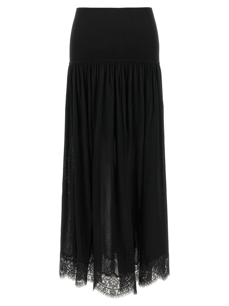 Zimmermann Black Lyocell Mini Skirt - Valiant Collection