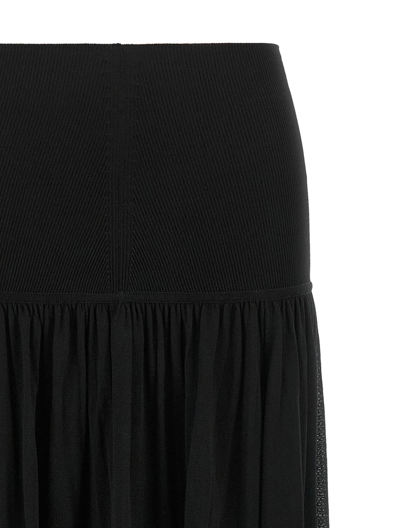 Zimmermann Black Lyocell Mini Skirt - Valiant Collection