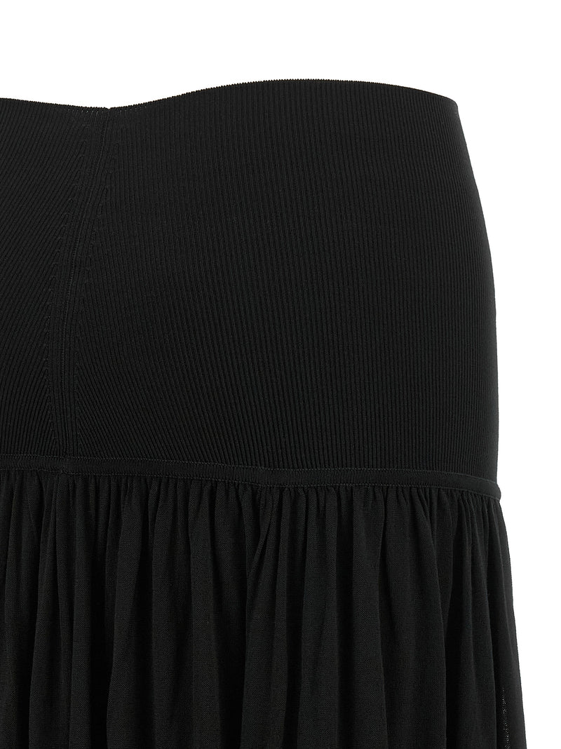 Zimmermann Black Lyocell Mini Skirt - Valiant Collection