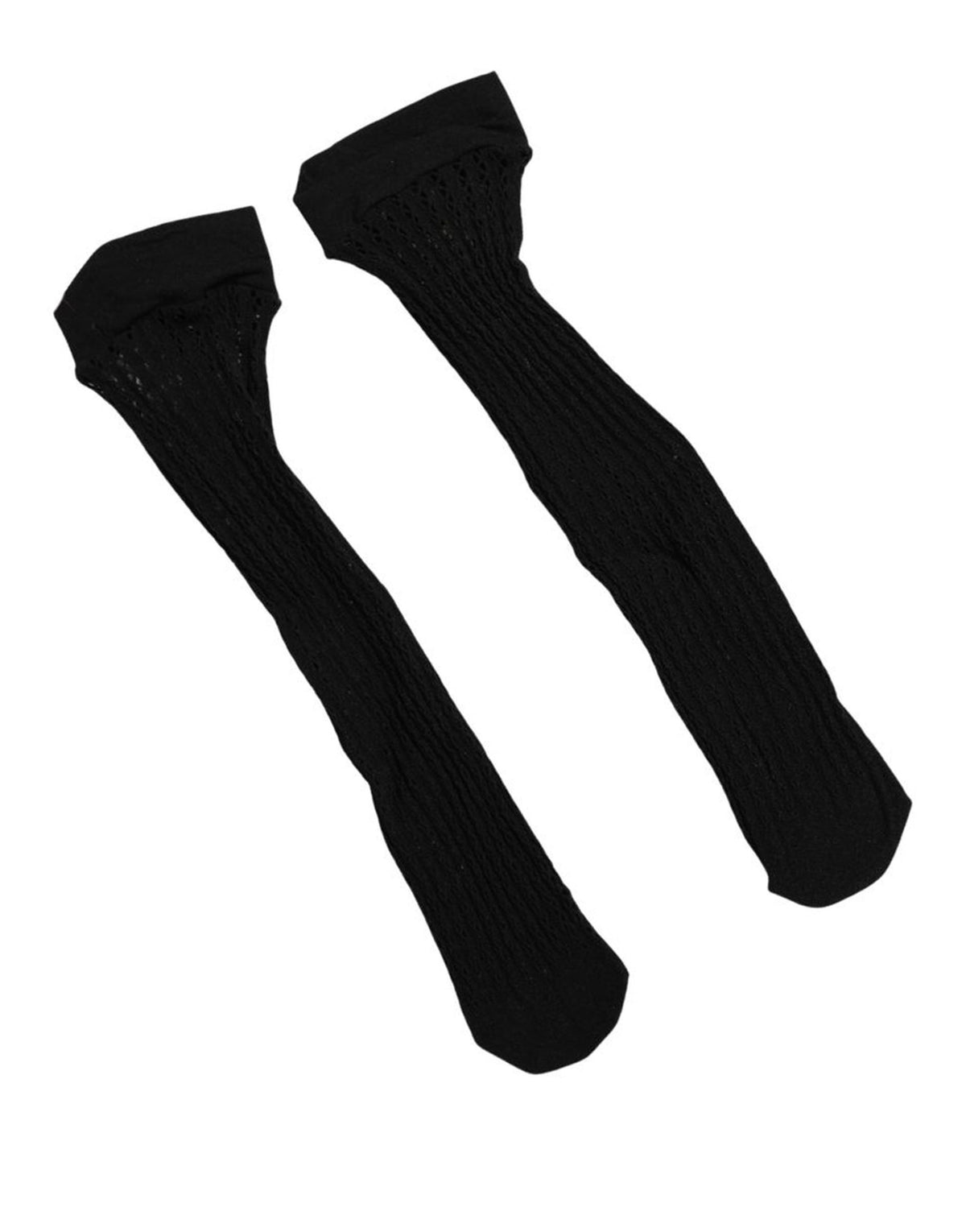 Dolce & Gabbana Black Logo Calf Long Women’s Socks