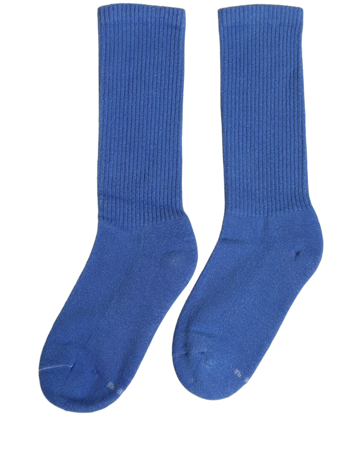 Dolce & Gabbana Blue Cotton Ribbed Mid Calf Women Accessory Socks