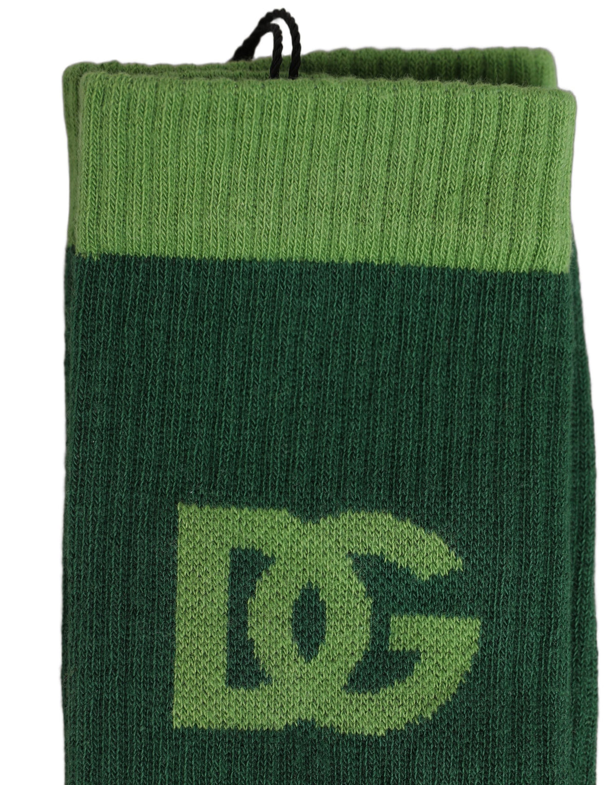 Dolce & Gabbana Green DG Logo Nylon Mid Calf Socks