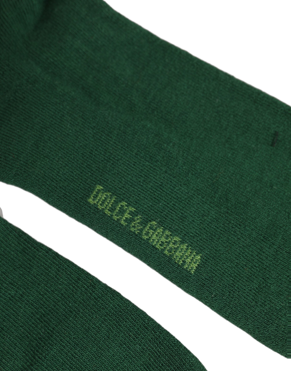 Dolce & Gabbana Green DG Logo Nylon Mid Calf Socks