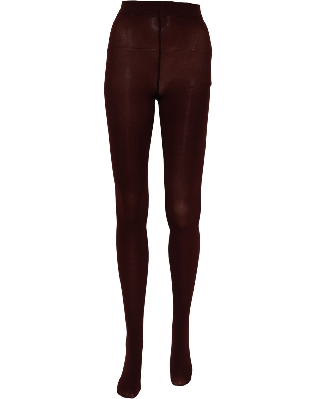 Dolce & Gabbana Maroon Nylon Tights Stocking Pantyhose Socks