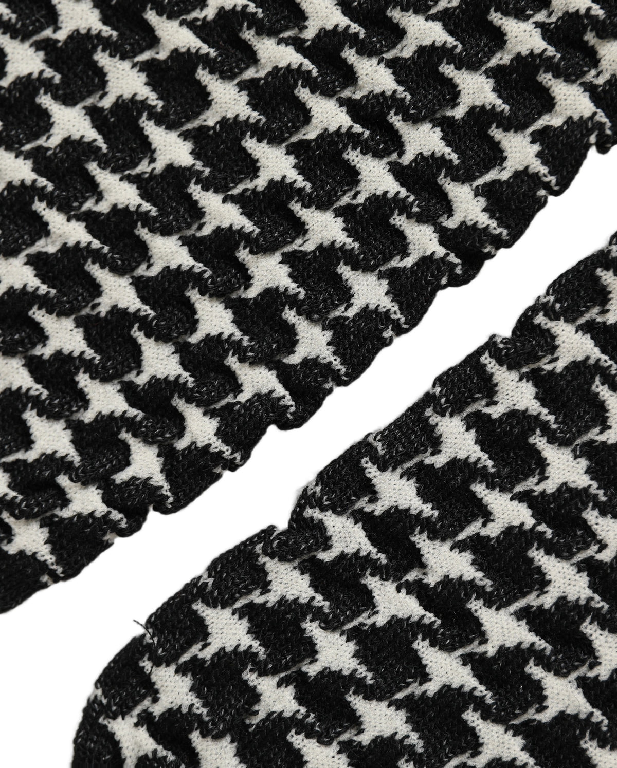 Dolce & Gabbana Black White Houndstooth Ankle Socks