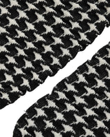 Dolce & Gabbana Black White Houndstooth Ankle Socks