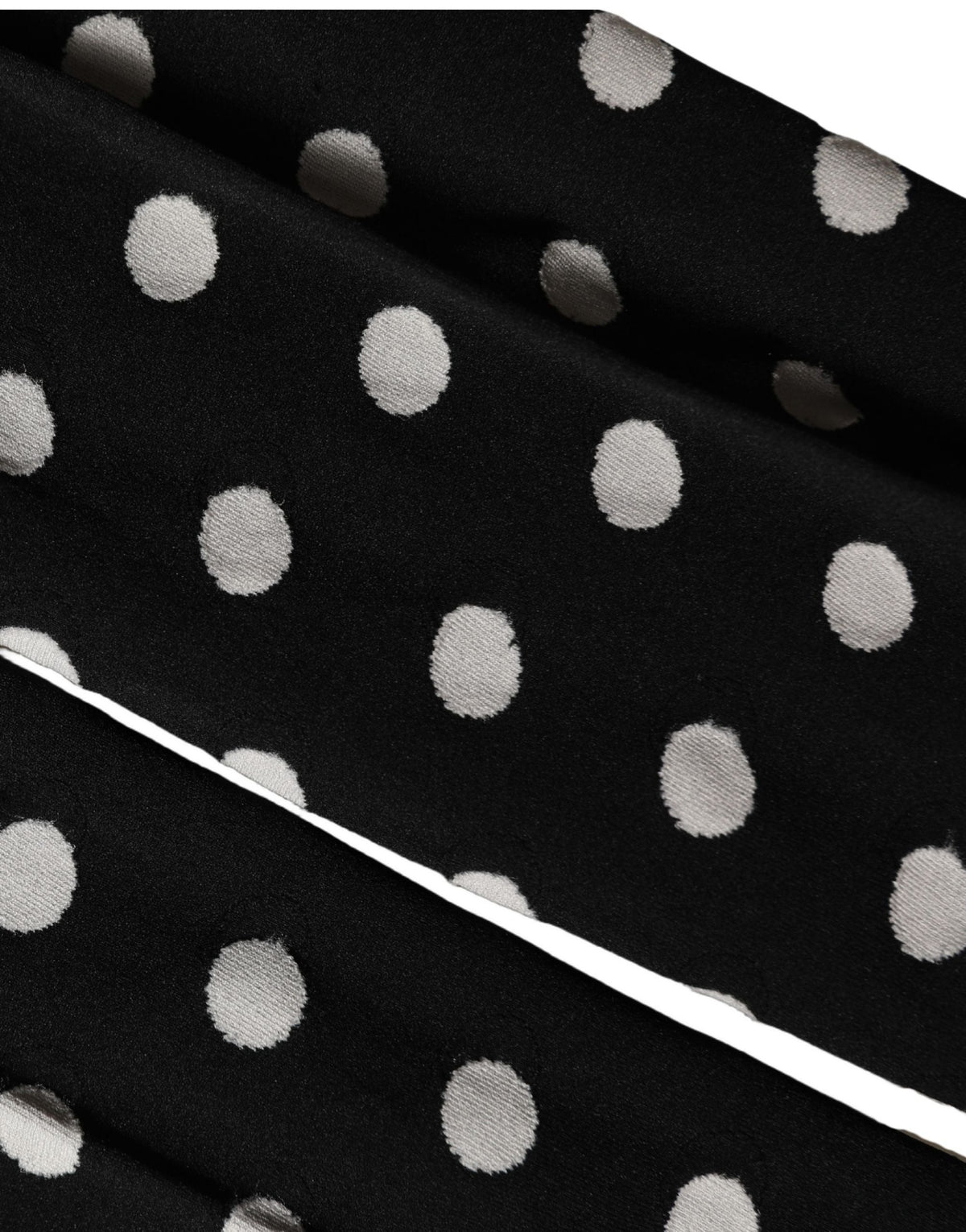 Dolce & Gabbana Black Polka Dot Fishnet Pantyhose