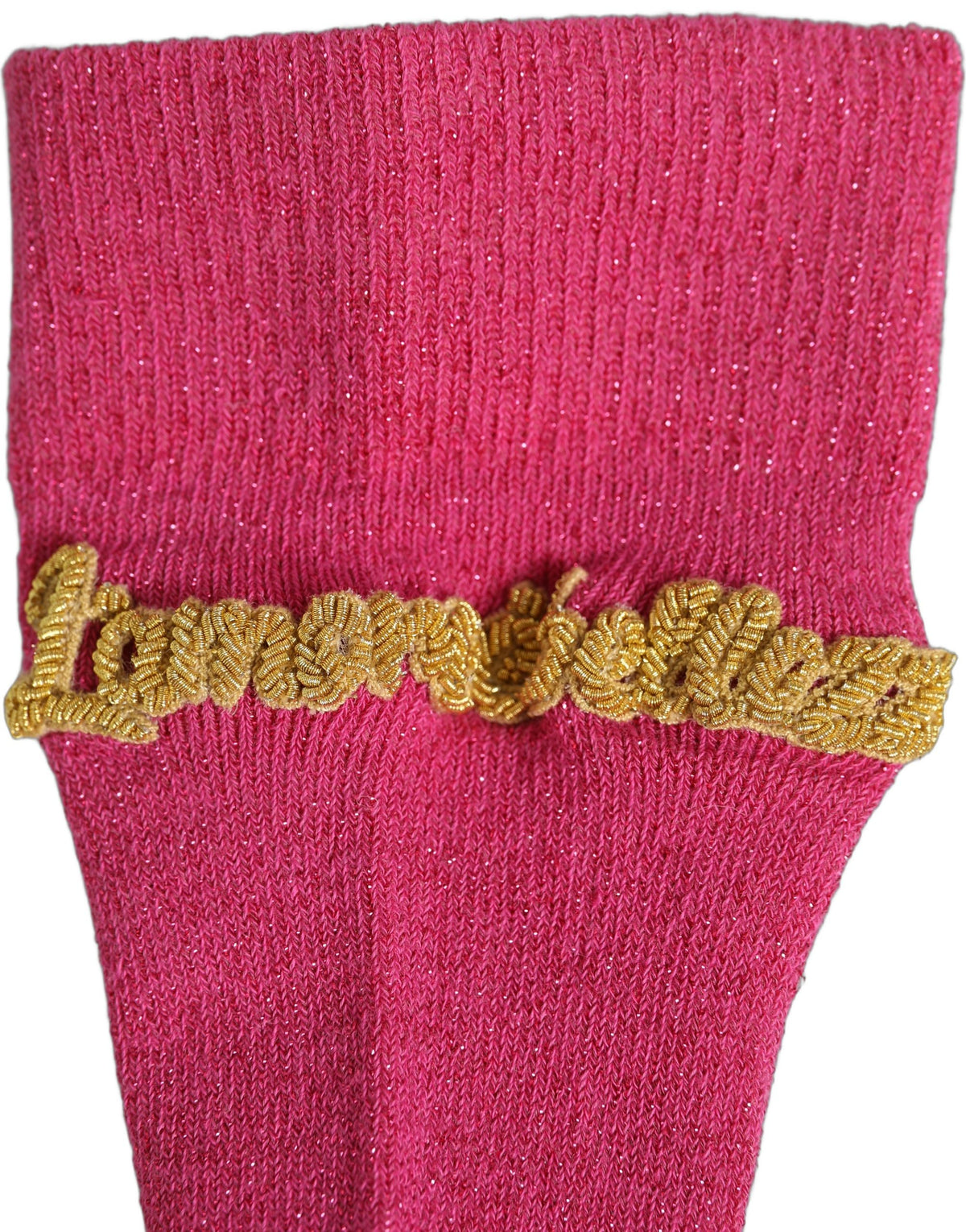 Dolce & Gabbana Pink Embroidered Mid Calf Socks