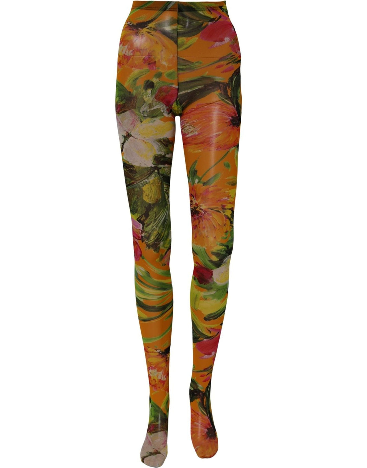 Dolce & Gabbana Floral Nylon Tights Stockings Multicolor Socks