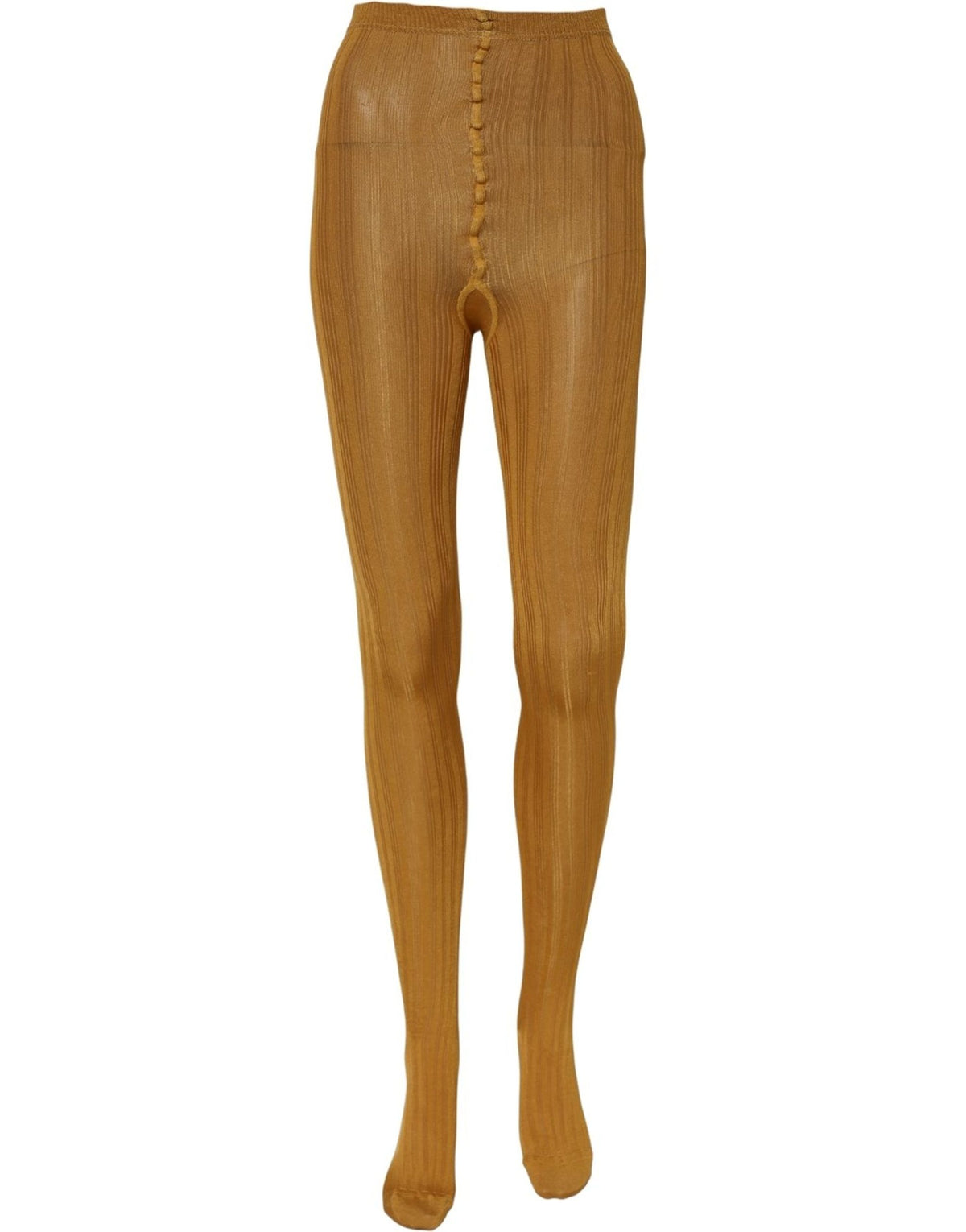 Dolce & Gabbana Mustard Nylon Tights Pantyhose Stockings Socks