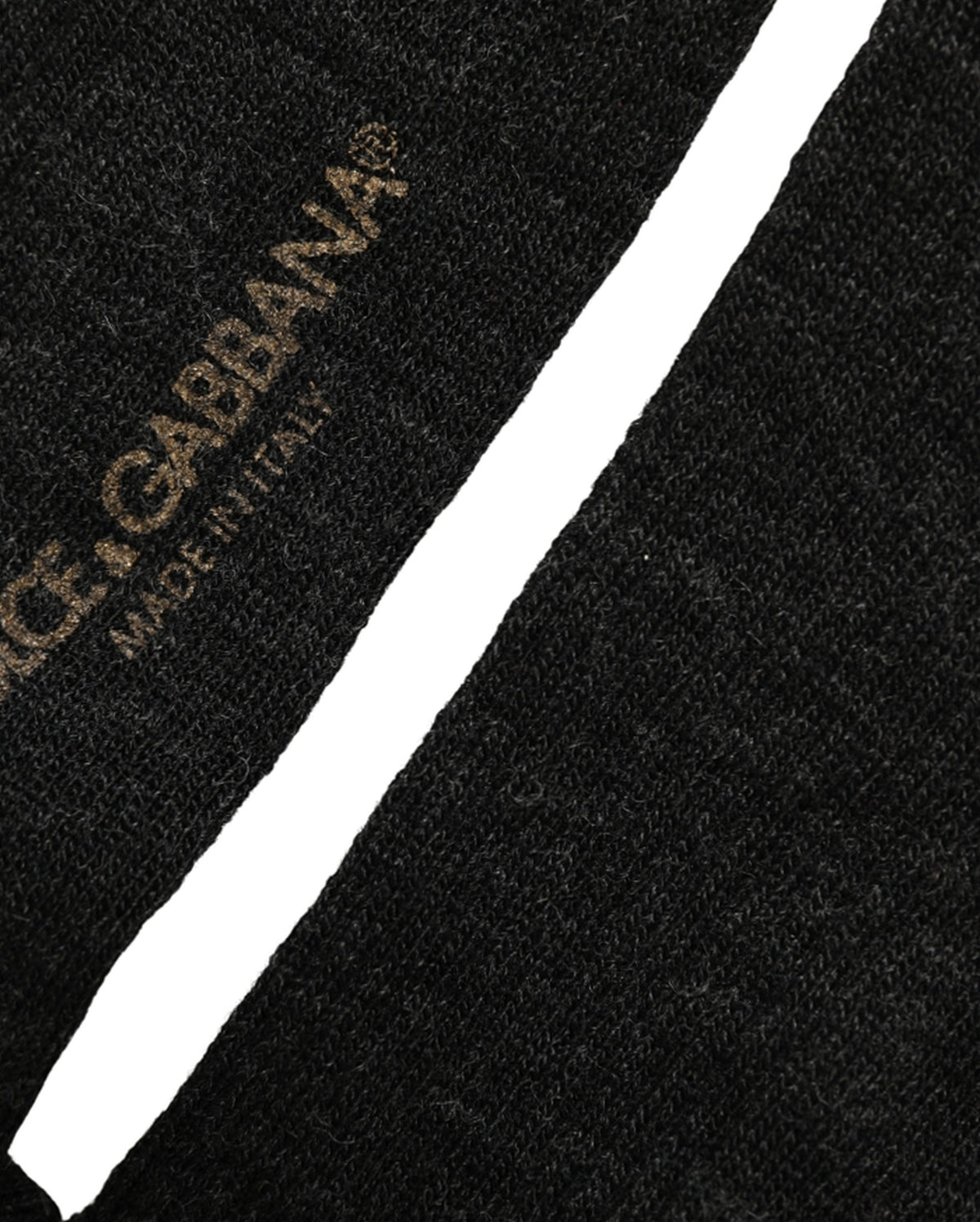 Dolce & Gabbana Black Wool DG Logo Mid Calf Accessory Socks