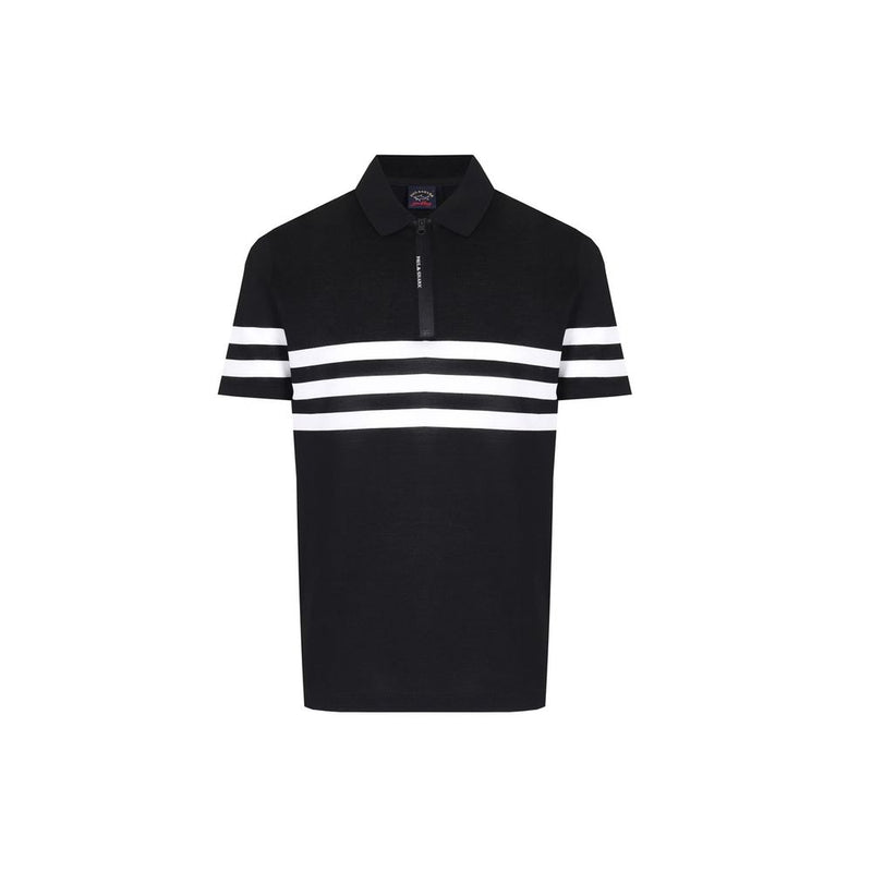 Paul & Shark Black Cotton Polo Shirt for Men