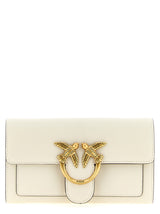 PINKO White Calfskin Cardholder
