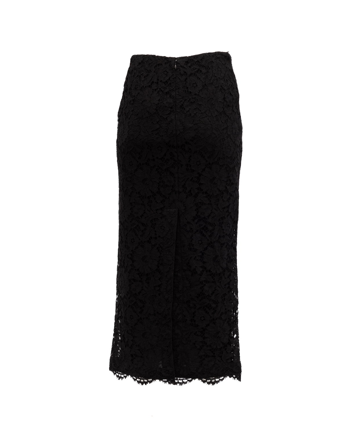 Valentino Garavani Women Black Lace Skirt