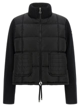 Moncler Black Virgin Wool Cardigan