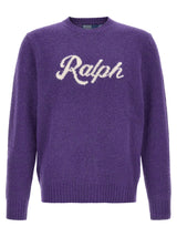 Polo Ralph Lauren Purple Wool Cardigan