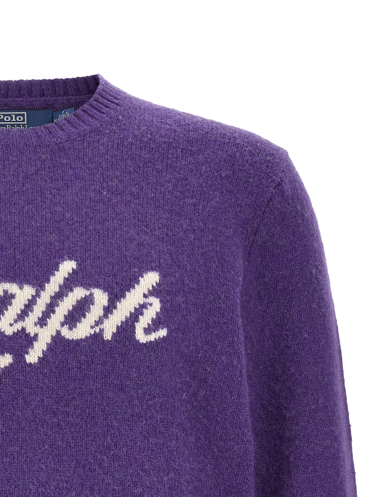 Polo Ralph Lauren Purple Wool Cardigan