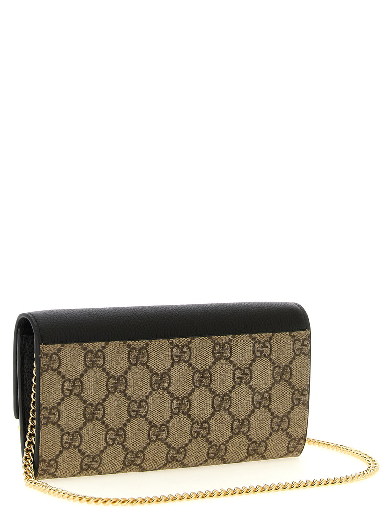 Gucci Multicolor Calfskin Cardholder - GG Marmont